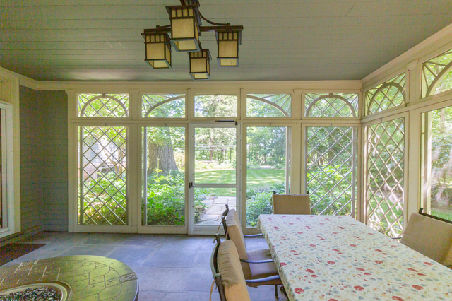 Contemporary photograph of sun room of Lucretia Prentiss House