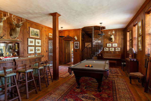 Contemporary photograph of bar inside Daisy Hill Gatehouse and garden