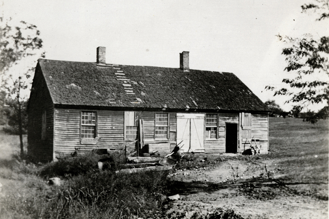 Vintage photograph of Center Family Blacksmith Shop. 1898.